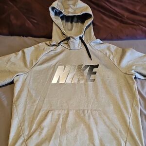 Nike Gray Sweater with Iconic Logo